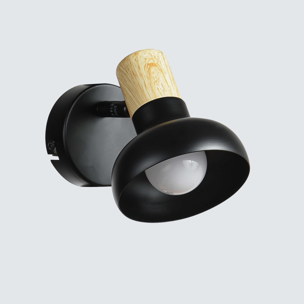 Light Prestige Arezzo kinkiet czarny LP-1420/1W BK