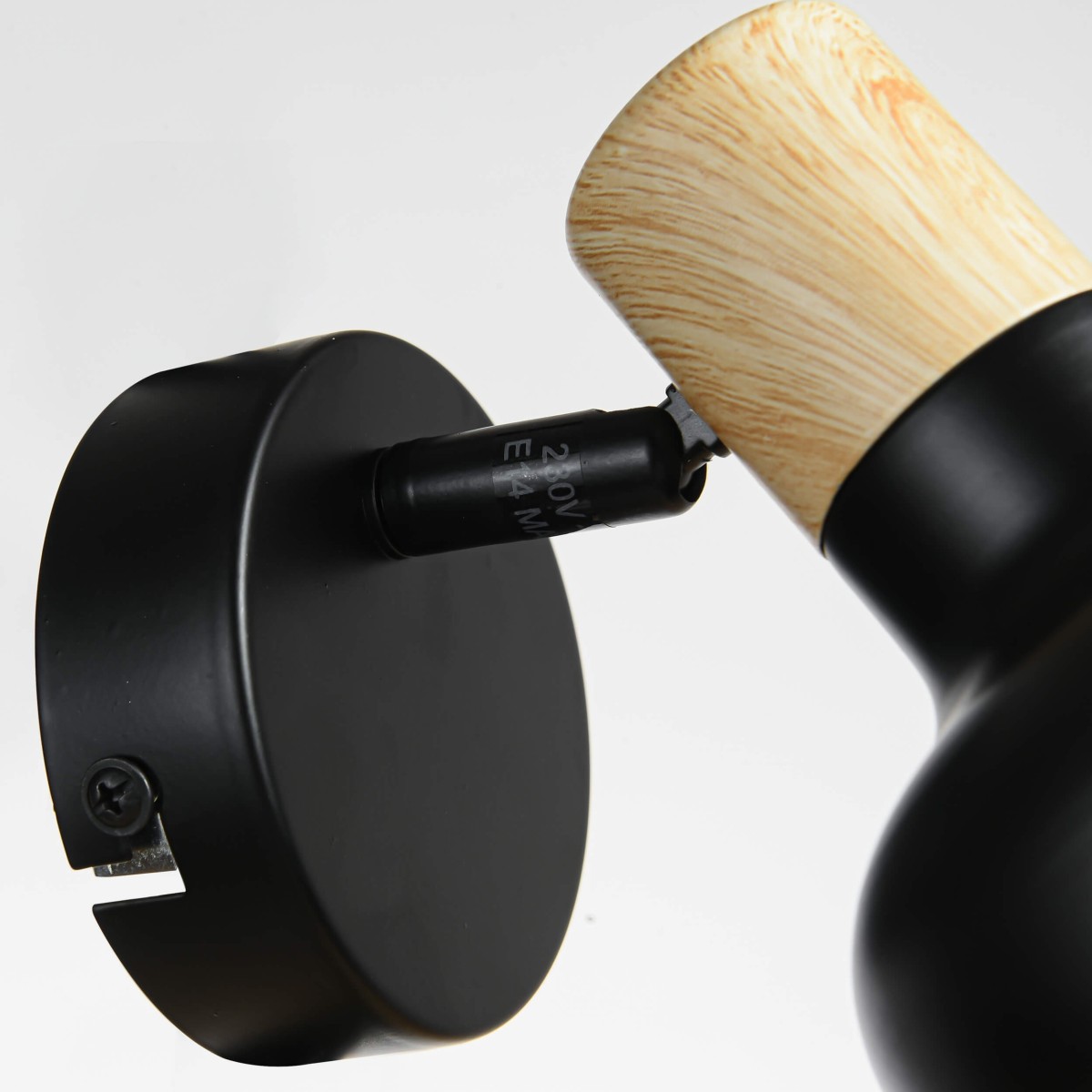 Light Prestige Arezzo kinkiet czarny LP-1420/1W BK