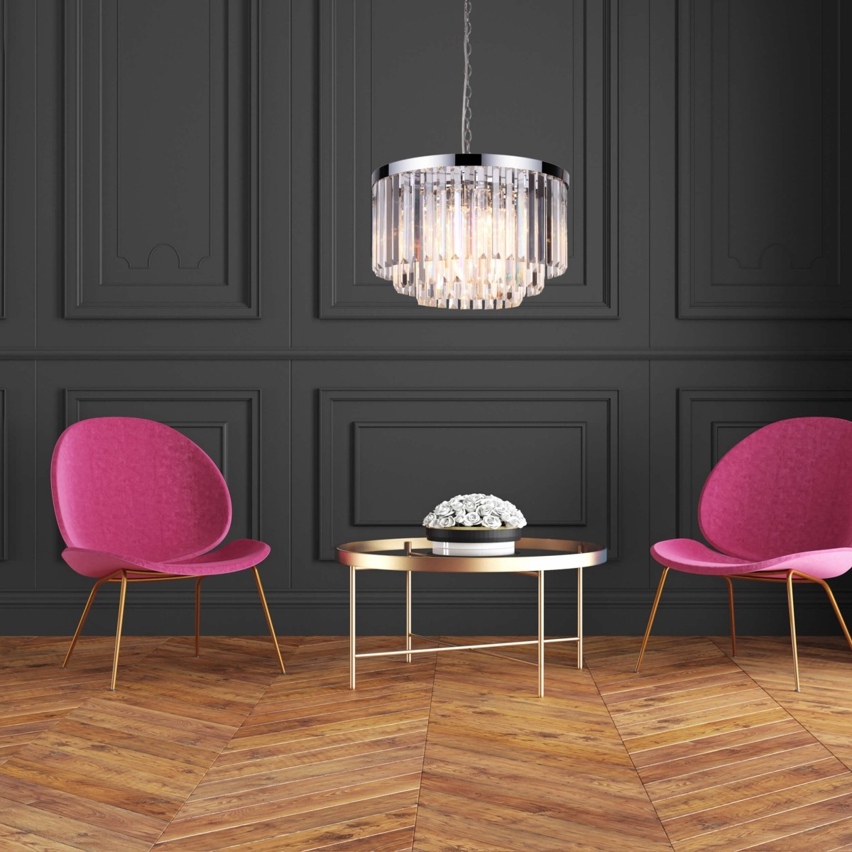 Light Prestige Vetro wisząca LP-2910/5P