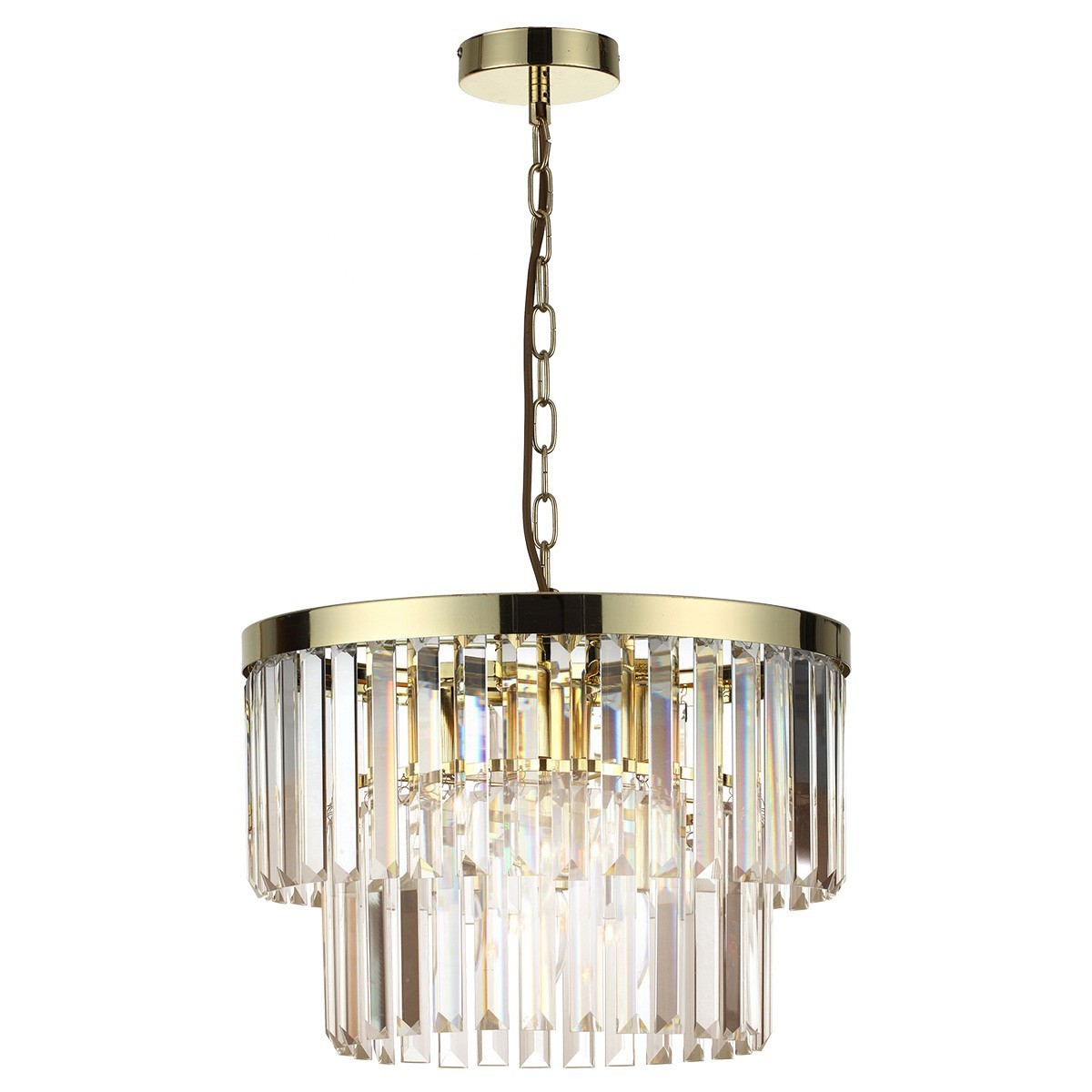 Light Prestige Vetro wisząca antyczne złoto LP-2910/5P AGD