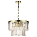 Light Prestige Vetro wisząca antyczne złoto LP-2910/5P AGD