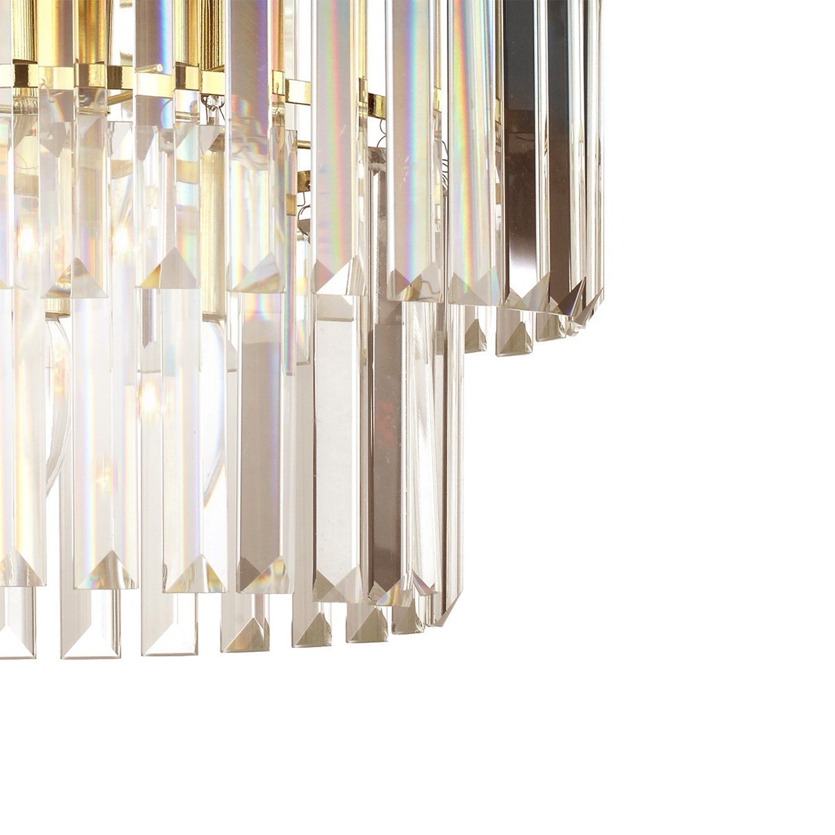 Light Prestige Vetro wisząca antyczne złoto LP-2910/5P AGD