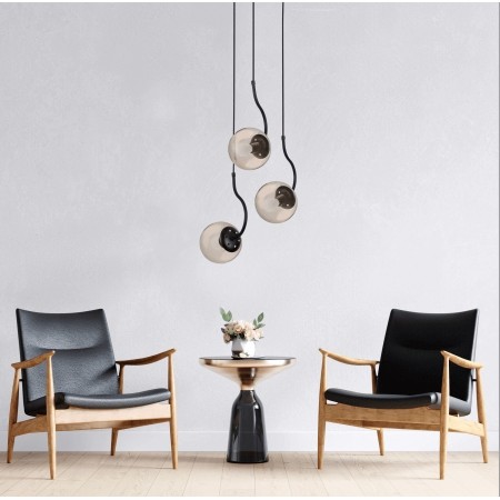 Light Prestige Hook 3 wisząca czarna LP-125/3P BK