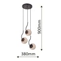 Light Prestige Hook 3 wisząca czarna LP-125/3P BK