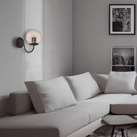 Light Prestige Hook kinkiet czarny LP-125/1W BK