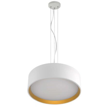 Light Prestige Hudson wisząca biała/złota LP-043/1P WH/GD