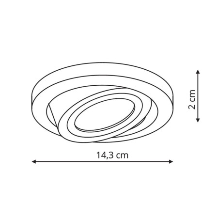 Light Prestige Nero oczko podtynkowe ruchome czarne LP-4424/1RS BK movable