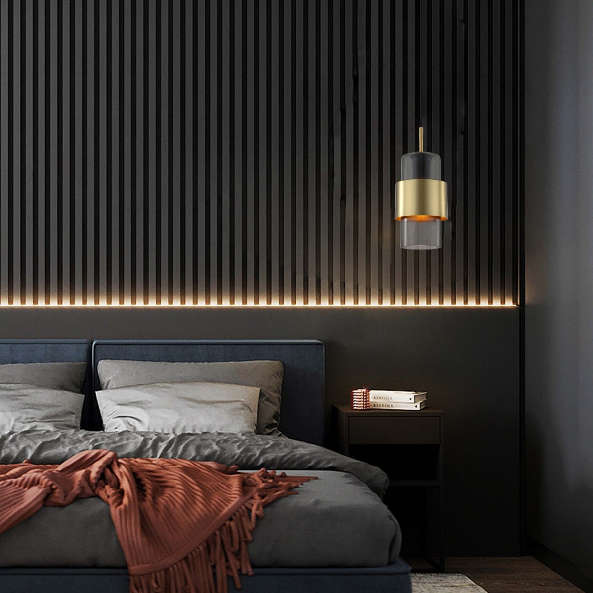 Light Prestige Miele wisząca dymna długa LP-866/1P L SM/GD