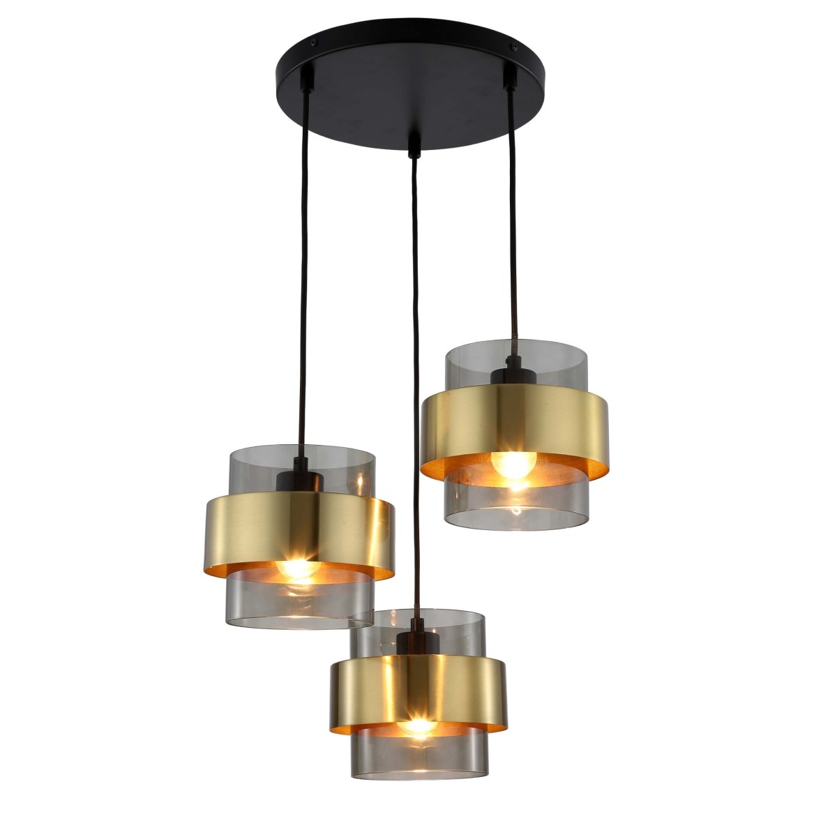 Light Prestige Miele 3 wisząca dymna LP-866/3P SM/GD