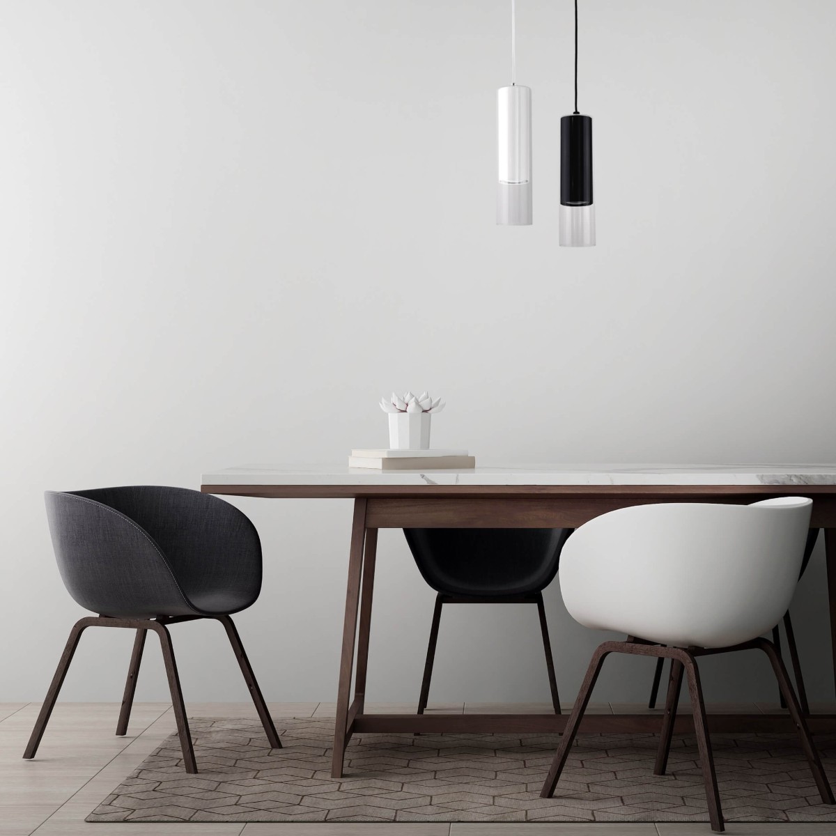 Light Prestige Manacor 1 wisząca czarna LP-232/1P BK