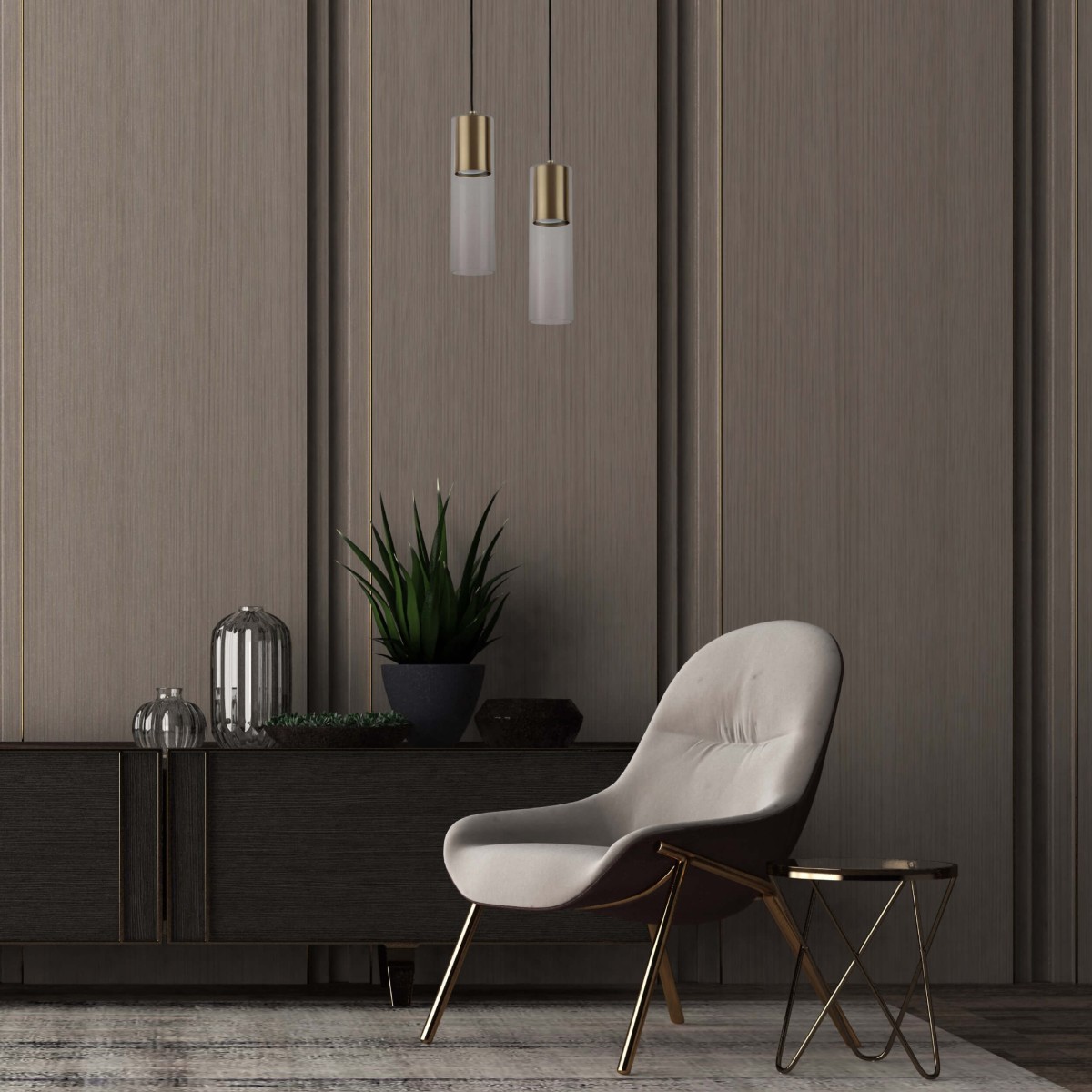 Light Prestige Manacor 1 wisząca złota LP-232/1P GD