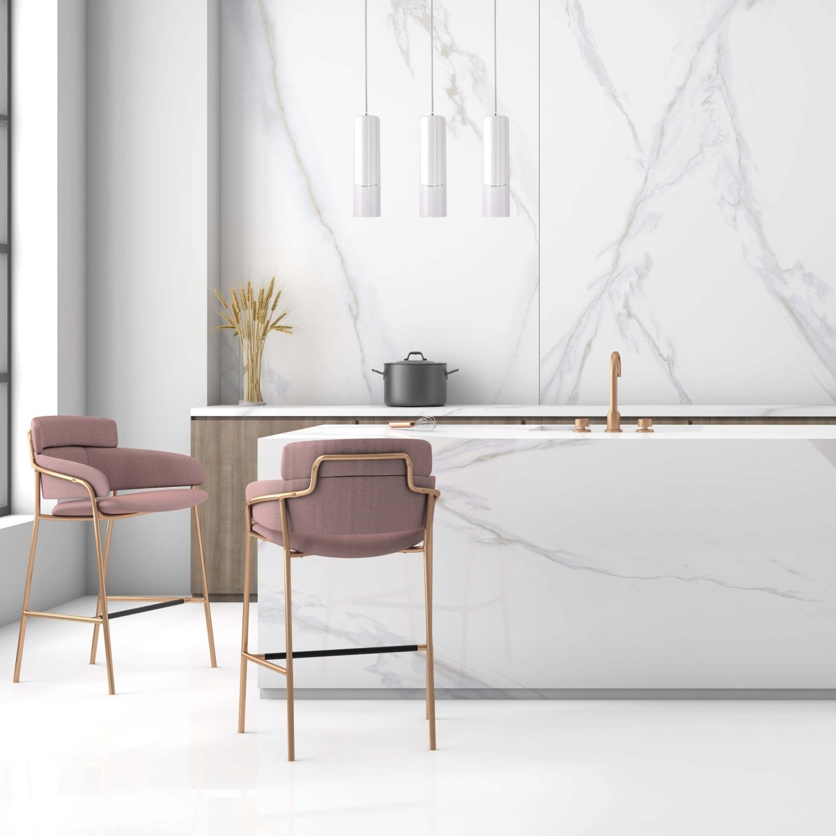 Light Prestige Manacor 3 linia wisząca biała LP-232/3L WH