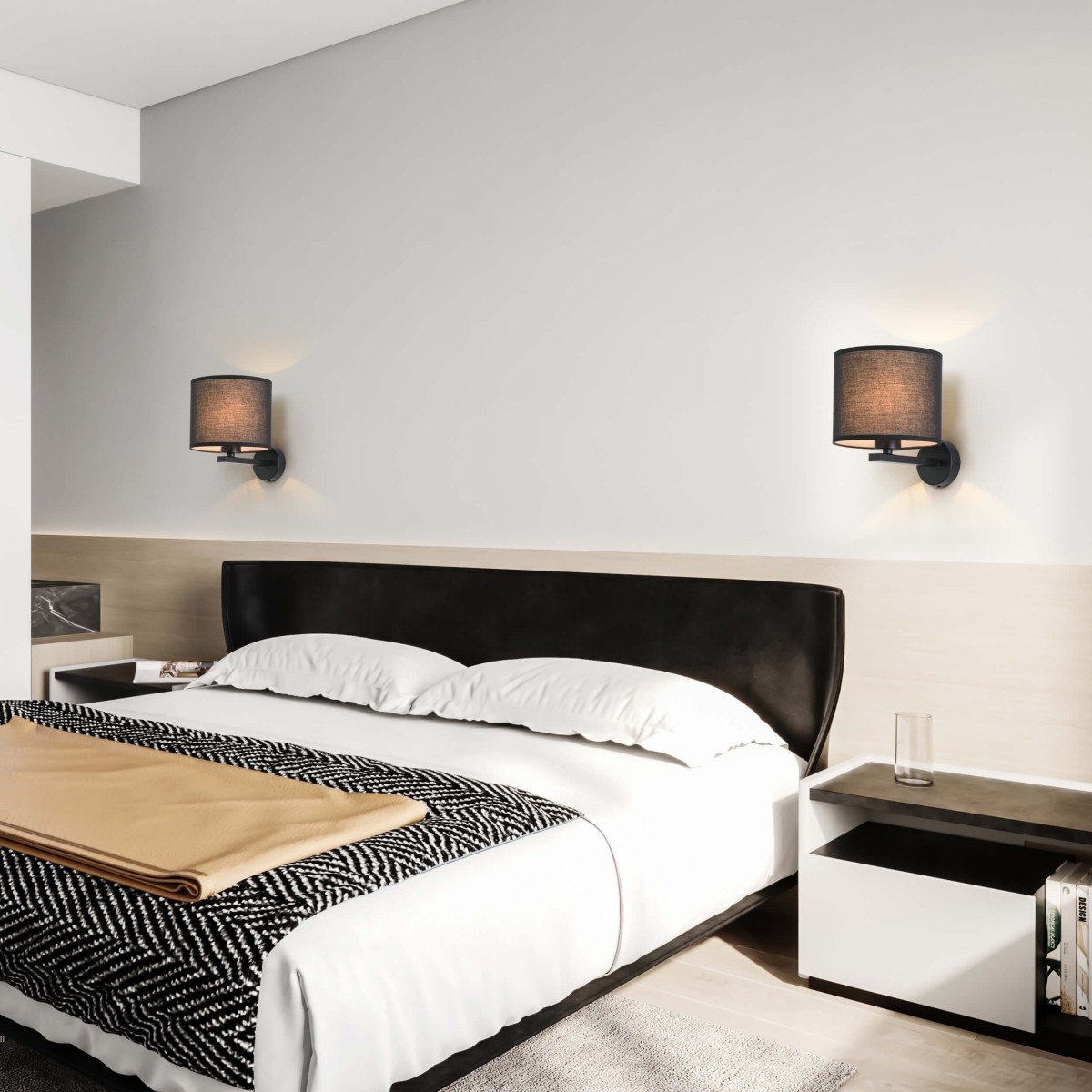 Light Prestige Cecina kinkiet czarny LP-114/1W BK