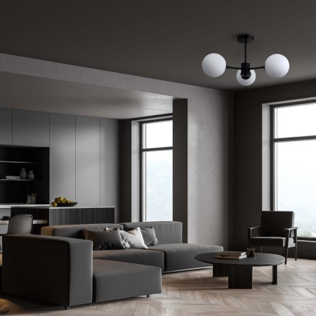 Light Prestige Roma 3 wisząca czarna LP-1345/3P BK
