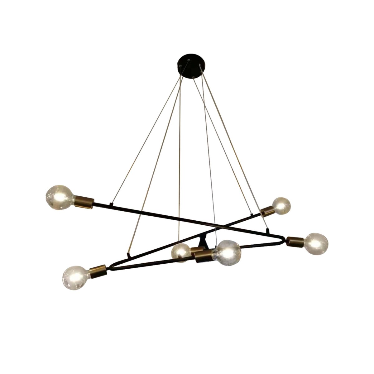 Light Prestige Estrella 6 wisząca czarna LP-075/6P BK