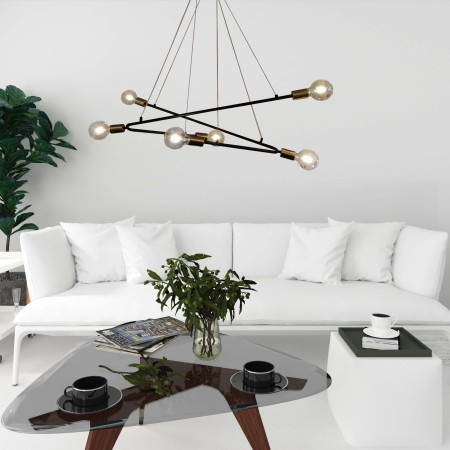 Light Prestige Estrella 6 wisząca czarna LP-075/6P BK