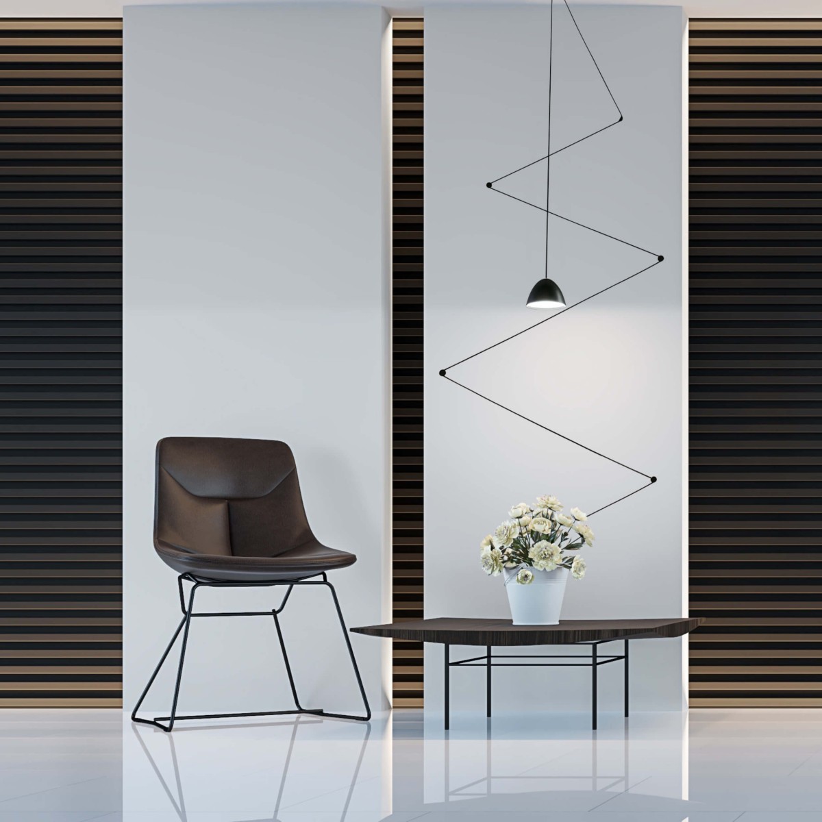 Light Prestige Zig - Zag  czarny LP-1243/1P BK