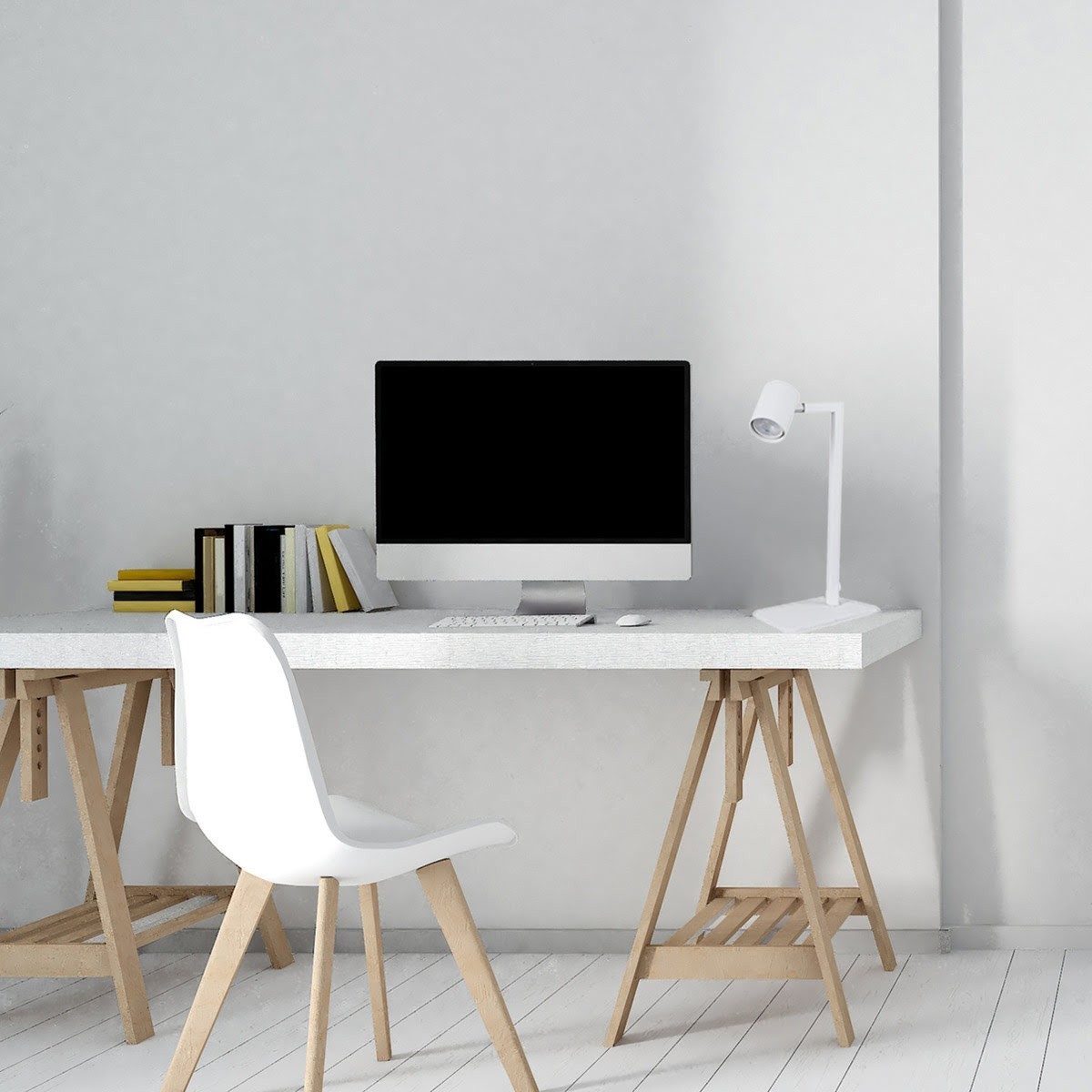 Light Prestige Snow biurkowa biała LP-731/1T WH