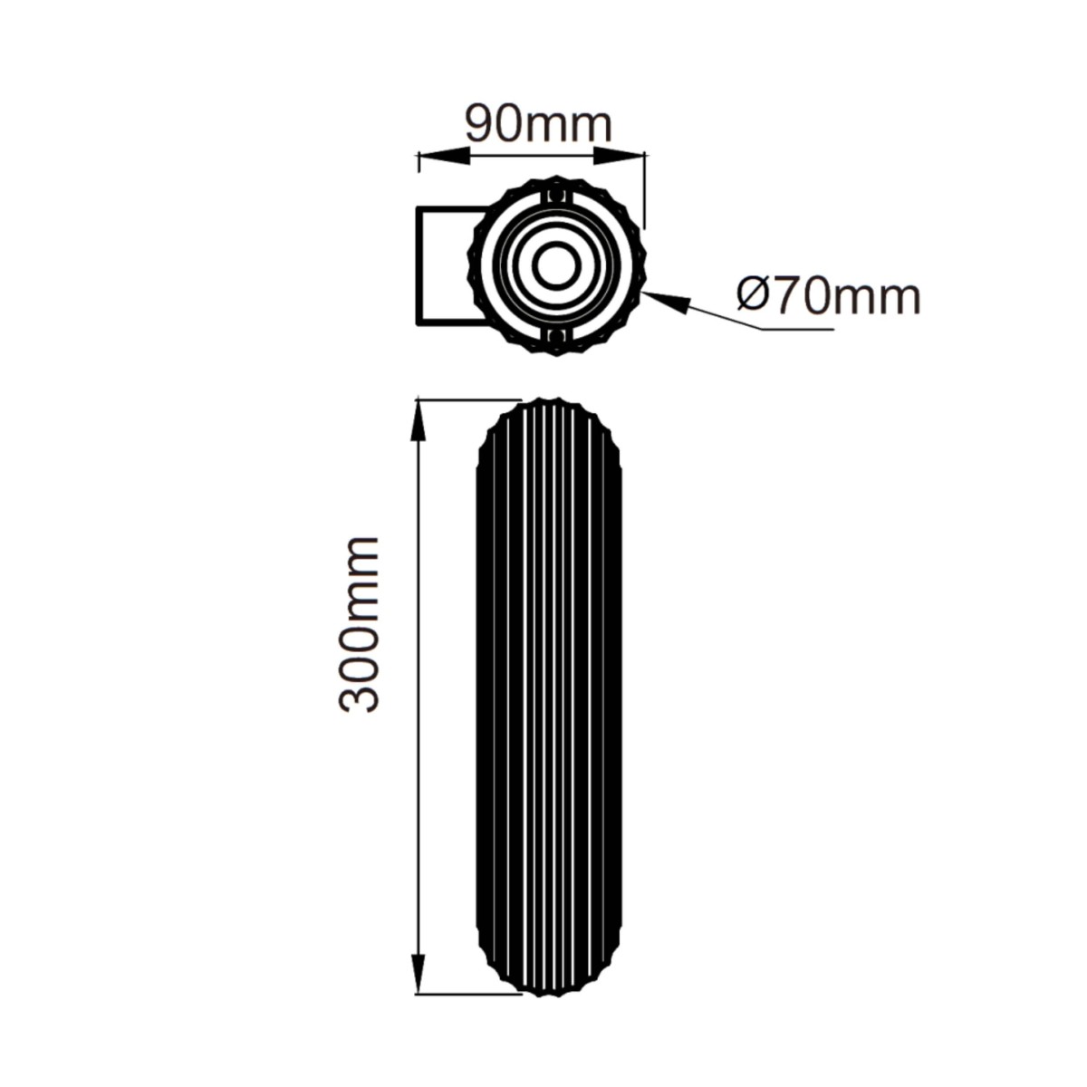 Light Prestige Tokio kinkiet 2 Czarny LP-787/2W BK