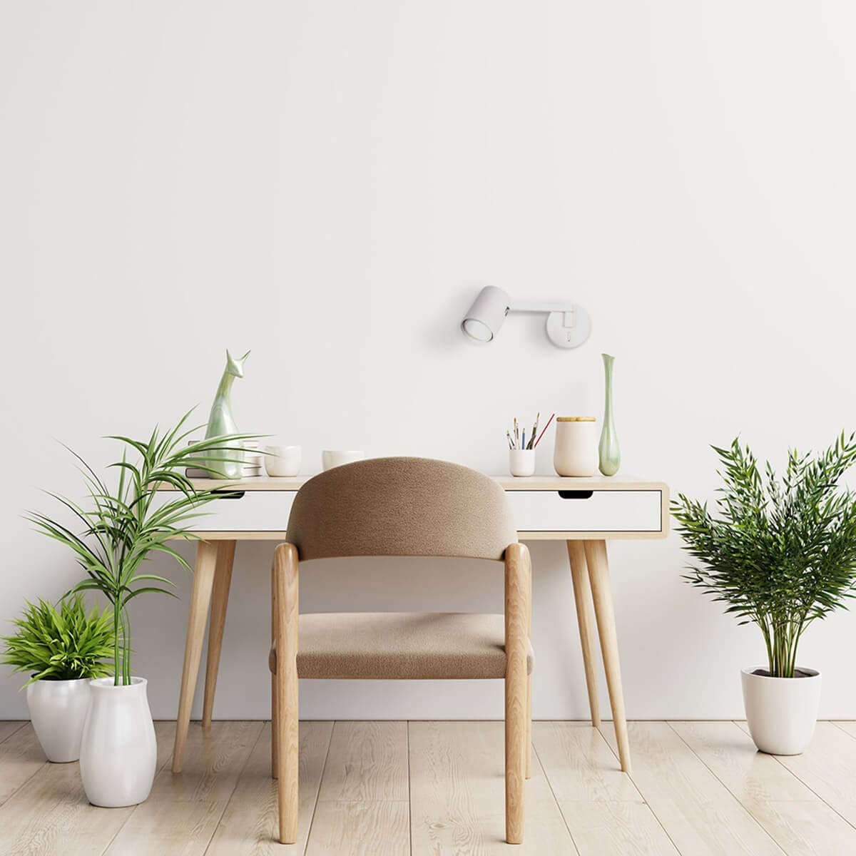 Light Prestige Snow z wysięgnikiem biały LP-731/1WL WH