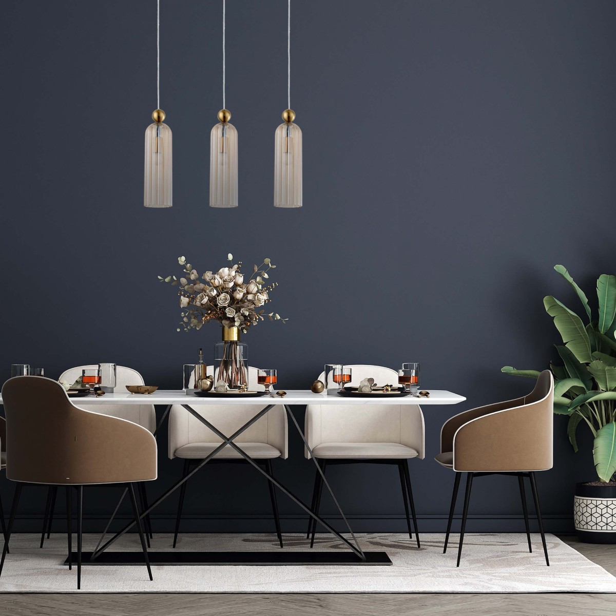 Light Prestige Piega 3 wisząca amber LP-939/3L amber