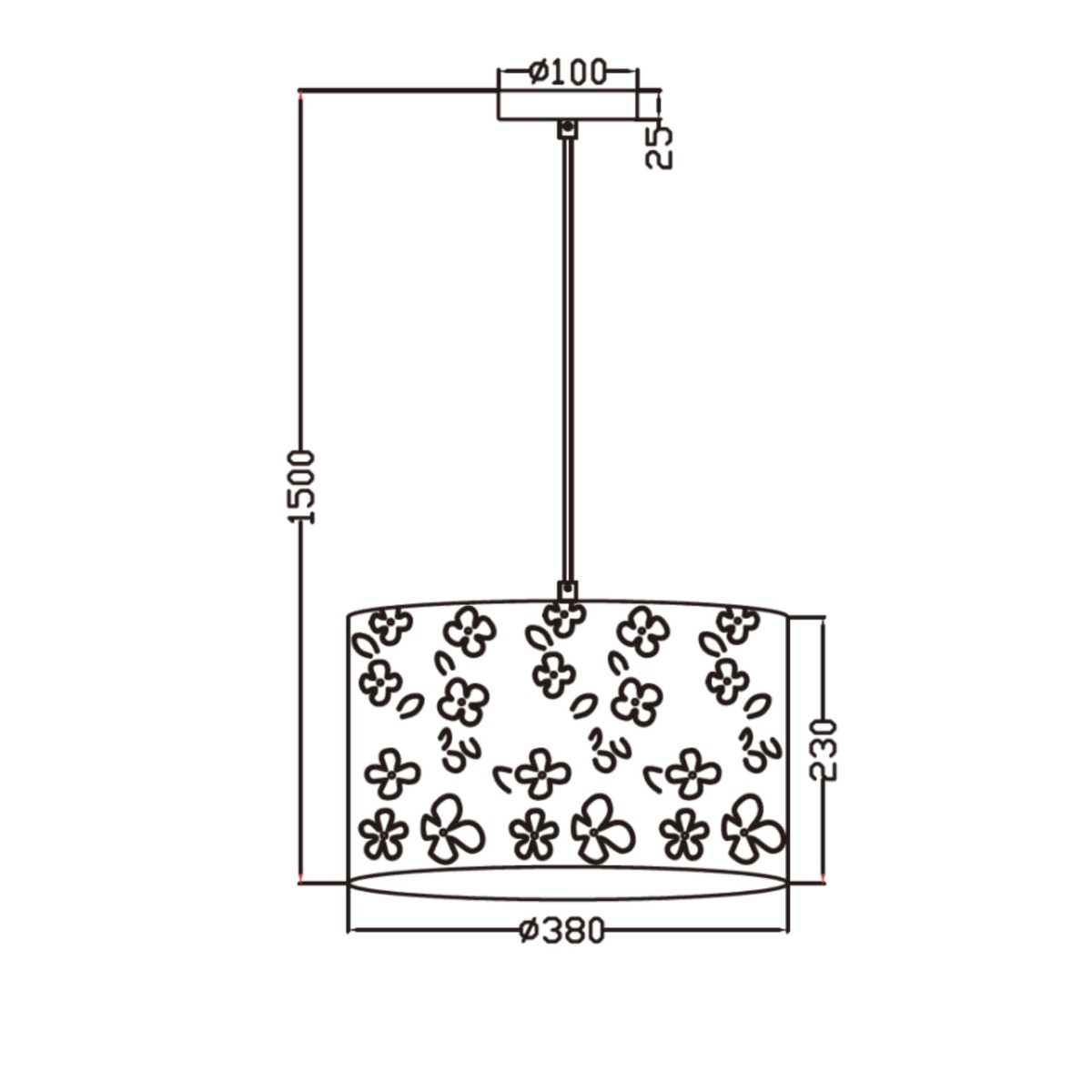 Light Prestige FLOWERS lampa dziecięca wisząca LP-686/1P