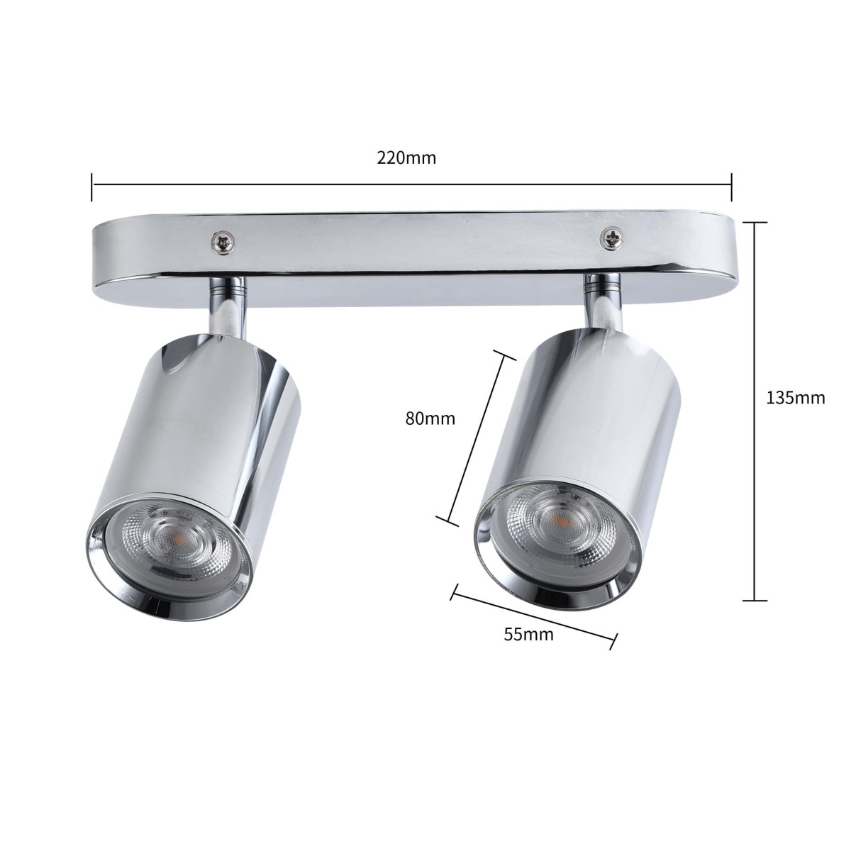 Light Prestige Belize 2 spot chrom IP44 LP-734/2W CH