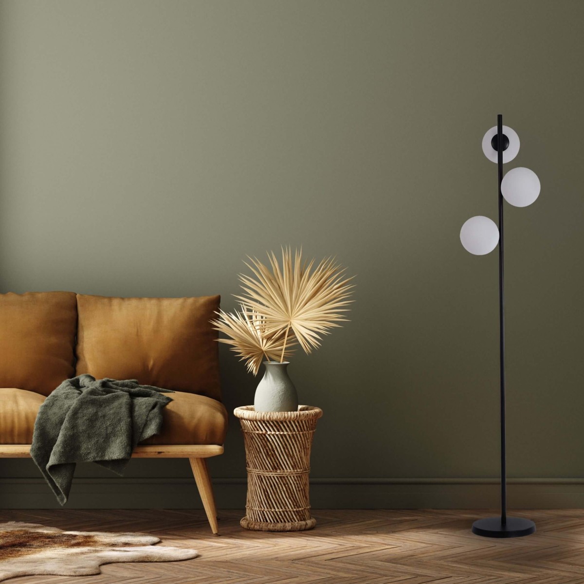 Light Prestige Dorado podłogowa czarna LP-002/3F BK