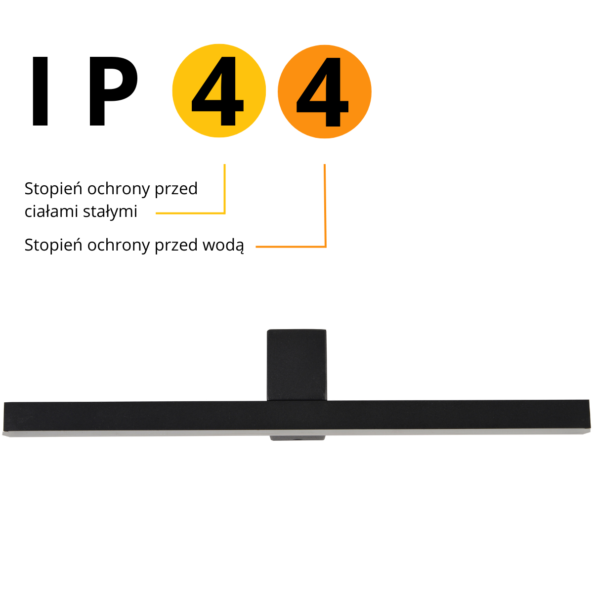 Light Prestige Nevada kinkiet M czarny IP44 LP-778/1W M BK