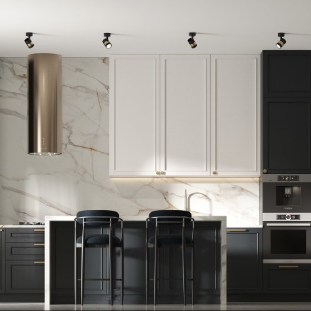 Light Prestige Anillo 1 spot czarny LP-770/1W BK