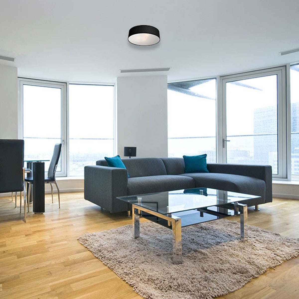 Light Prestige Alto plafon czarny LP-81008/3C BK