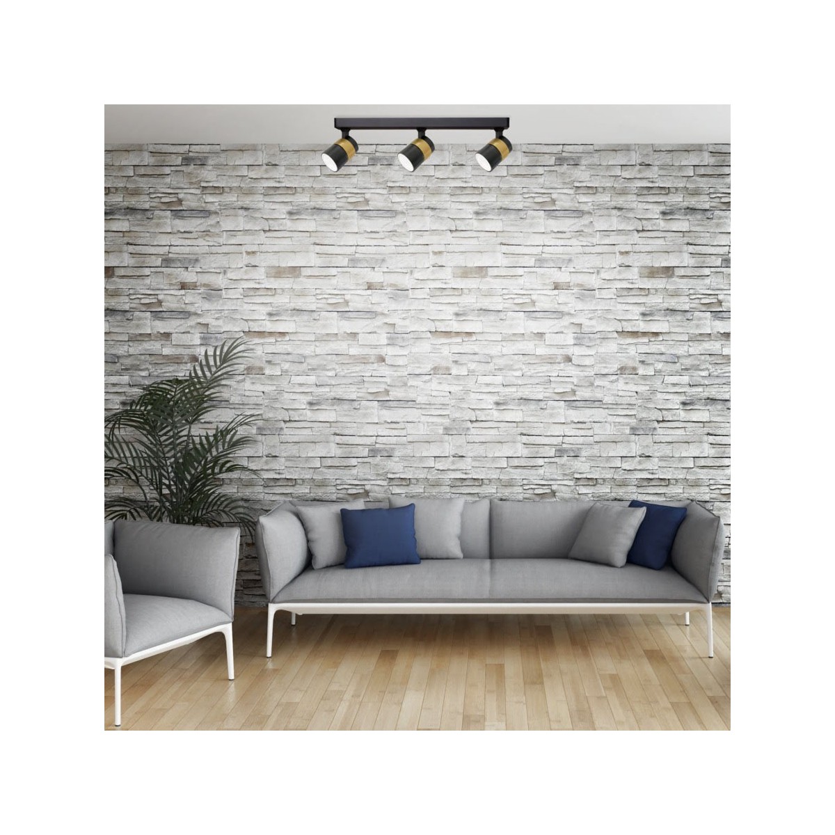 Light Prestige Anillo 3 spot czarny LP-770/3W BK