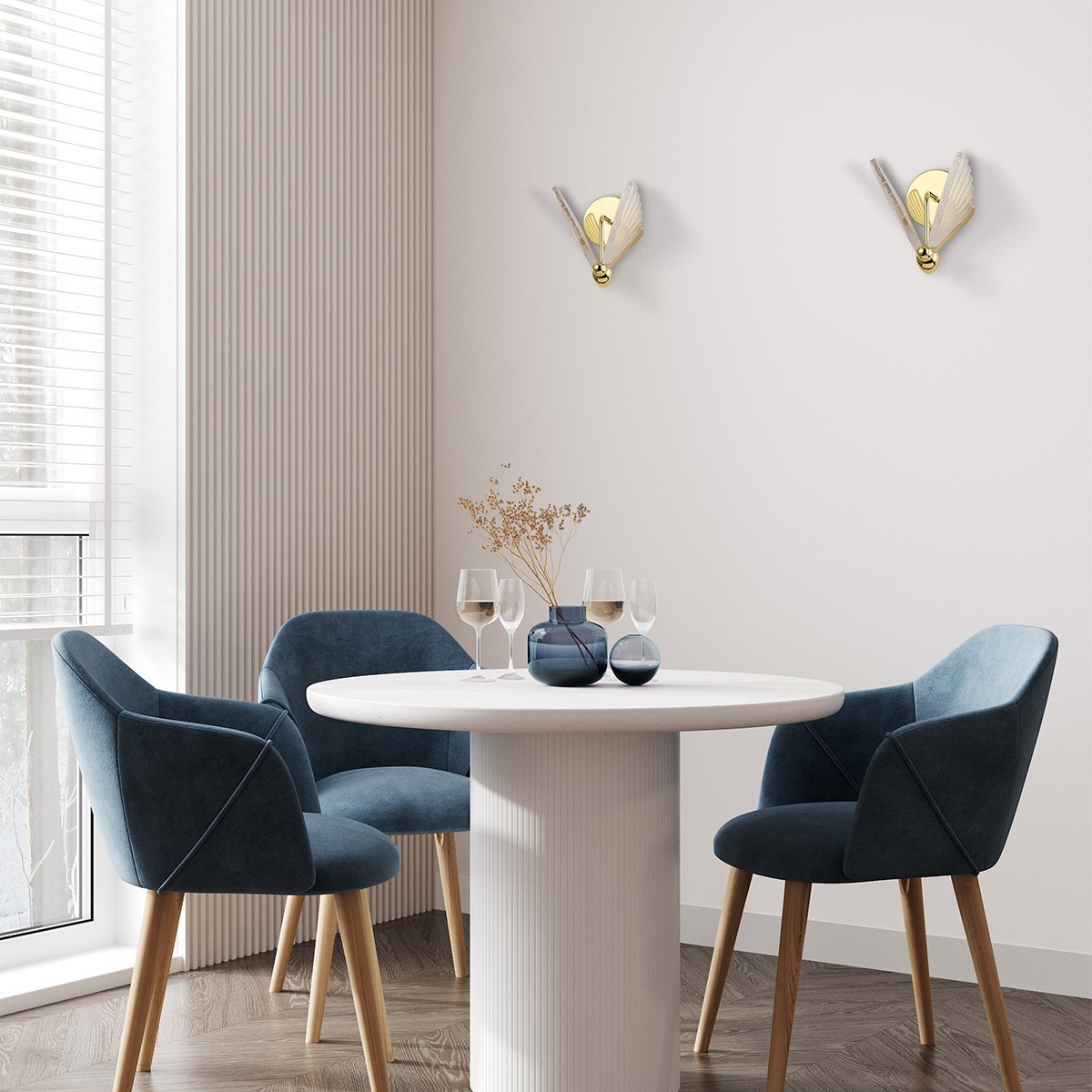 Light Prestige Mariposa kinkiet złoty LP-1715/1W