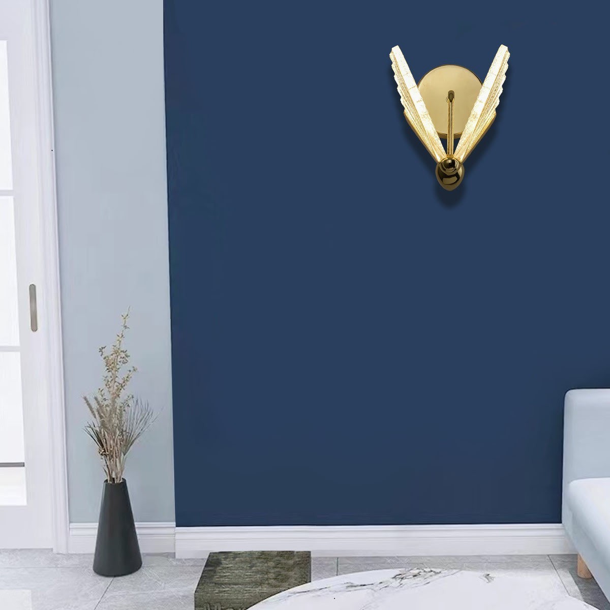 Light Prestige Mariposa kinkiet złoty LP-1715/1W