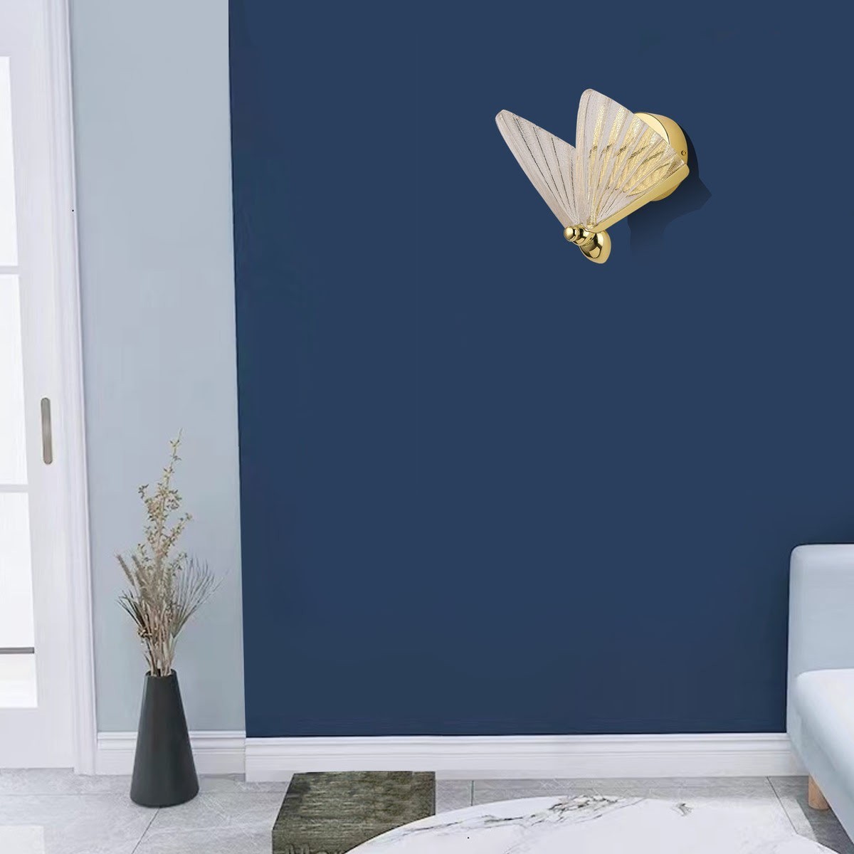 Light Prestige Mariposa kinkiet złoty LP-1715/1W