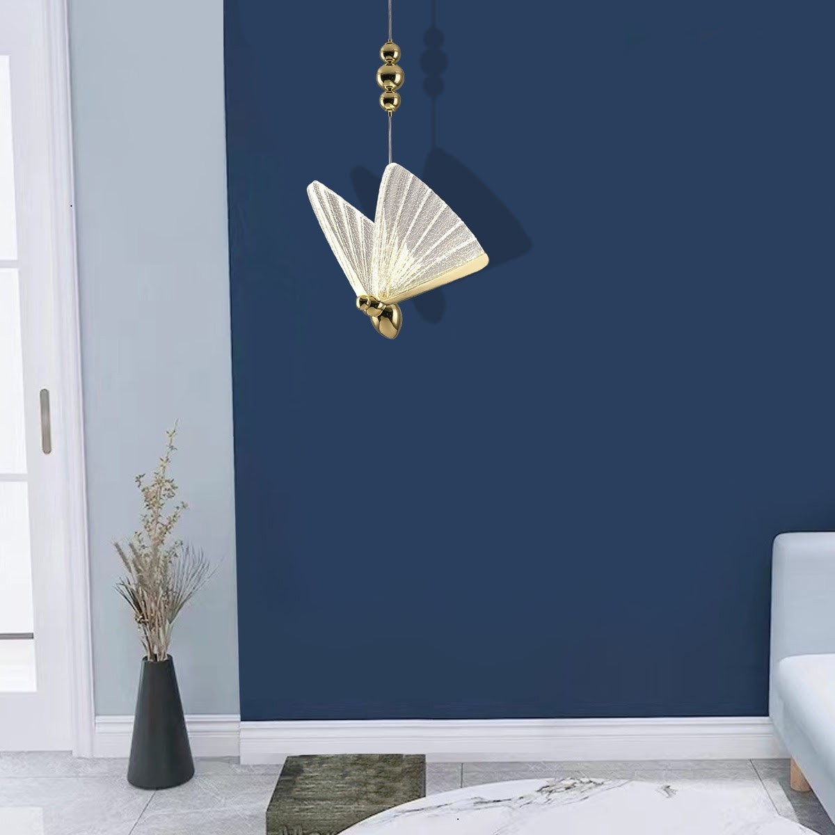 Light Prestige Mariposa 1 wisząca złota LP-1715/1P