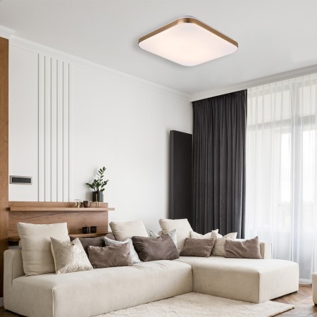 Light Prestige Babilon plafon kwadratowy średni 4000K złoty LP-335/1C M 4GD square