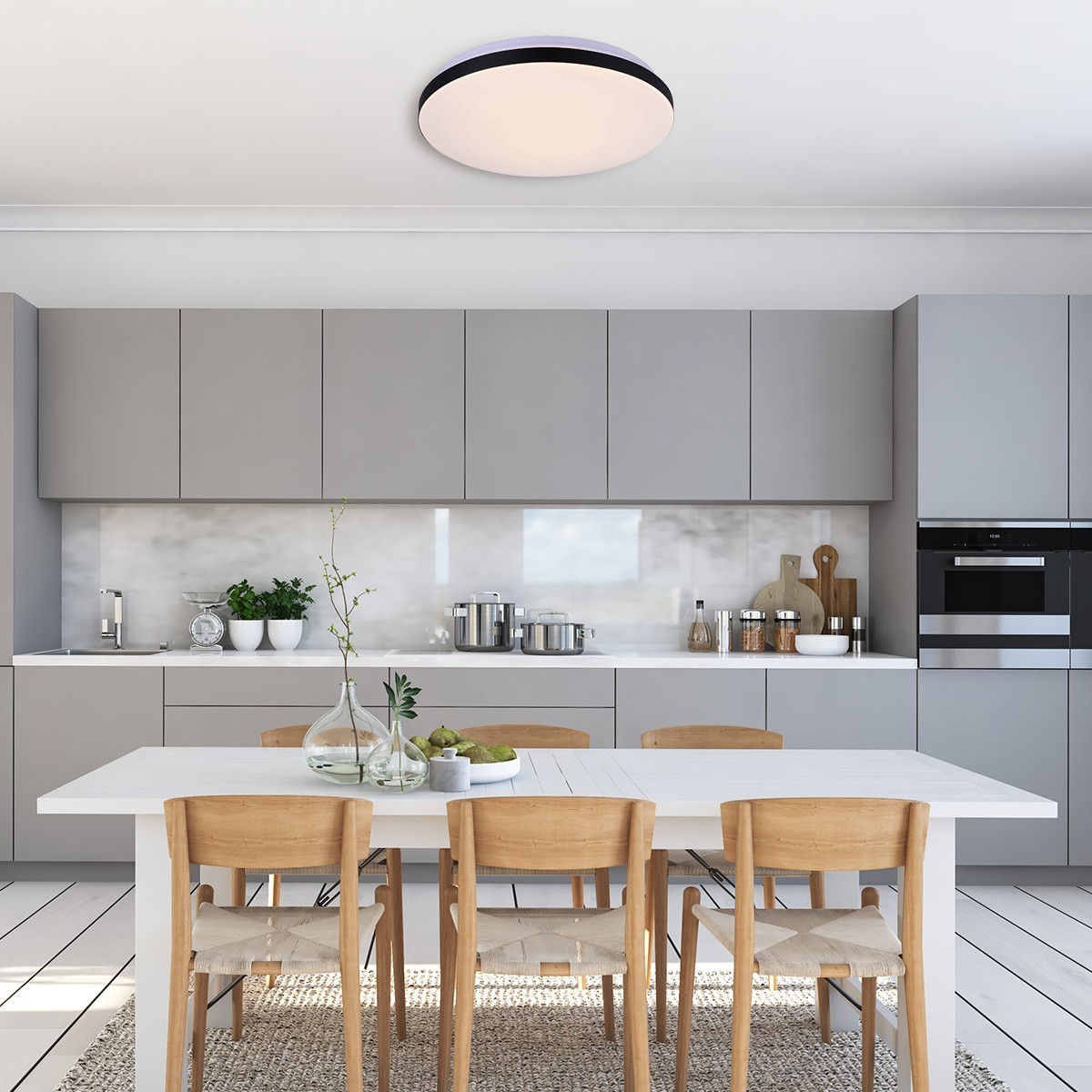 Light Prestige Babilon plafon okrągły mały 4000K czarny LP-335/1C S 4BK