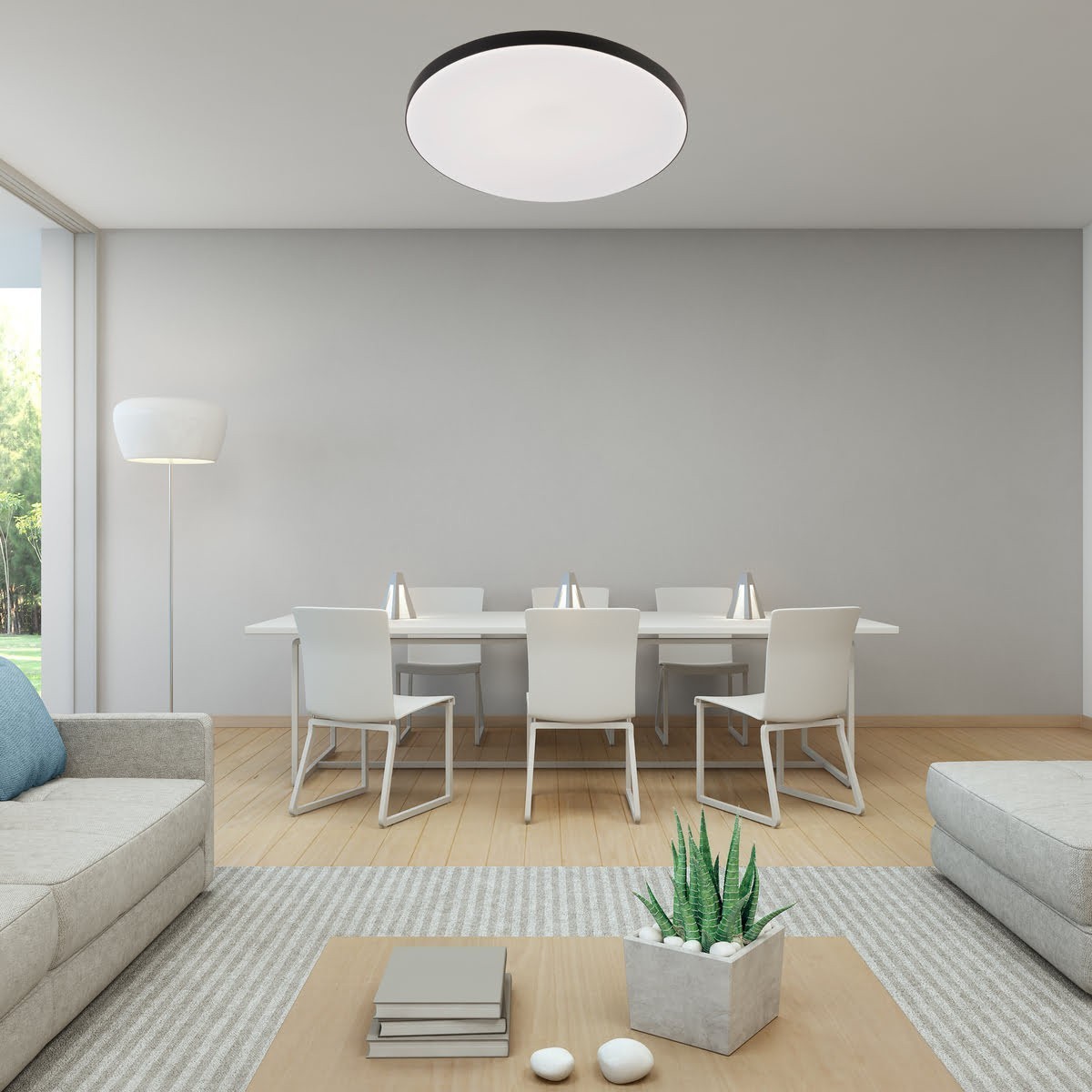 Light Prestige Babilon plafon okrągły średni 4000K czarny LP-335/1C M 4BK