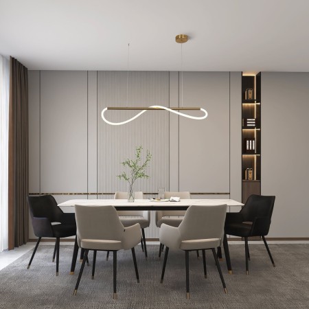 Light Prestige Meleca wisząca S złota LP-2345/1P S