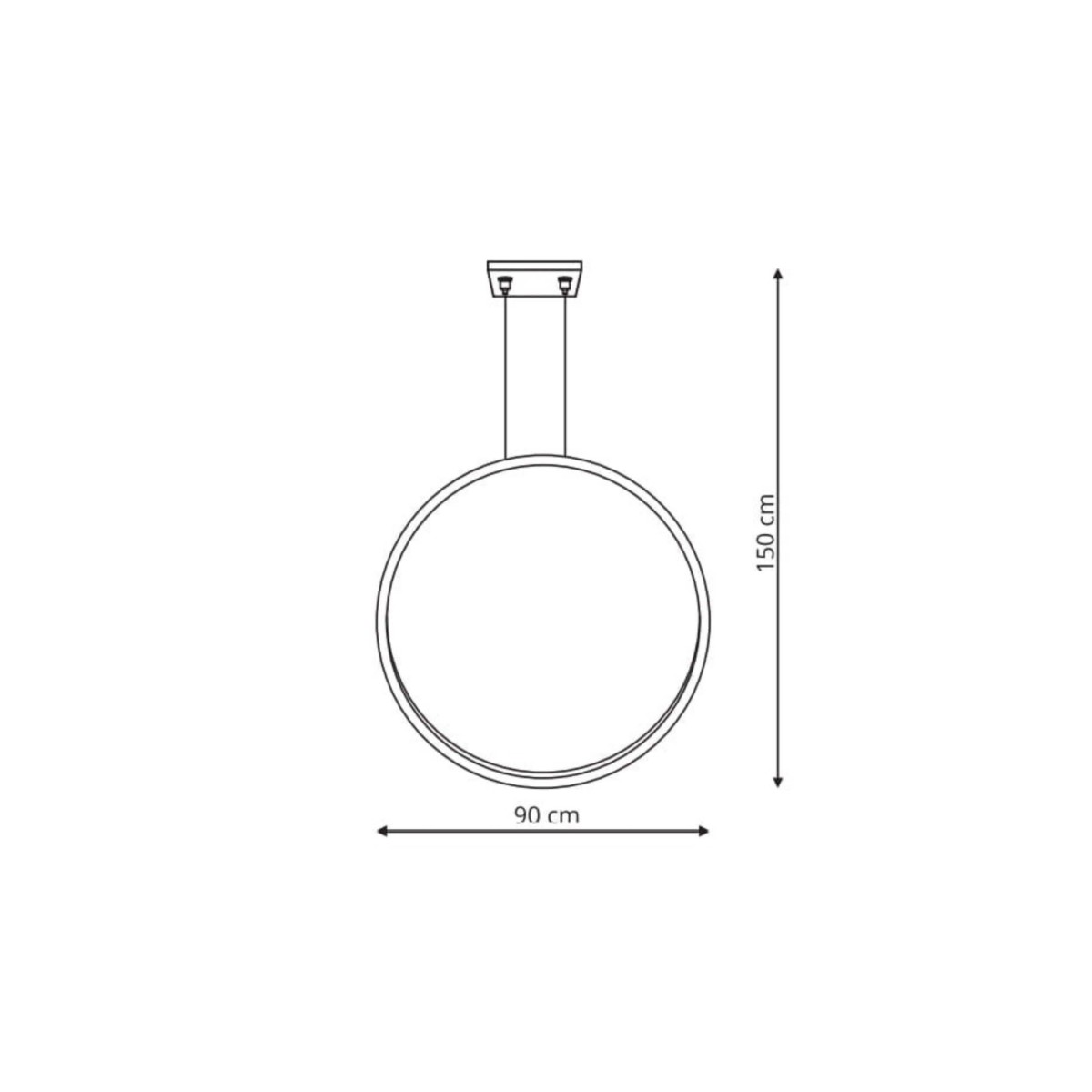Light Prestige Mirror wisząca duża biała LP-999/1P L WH