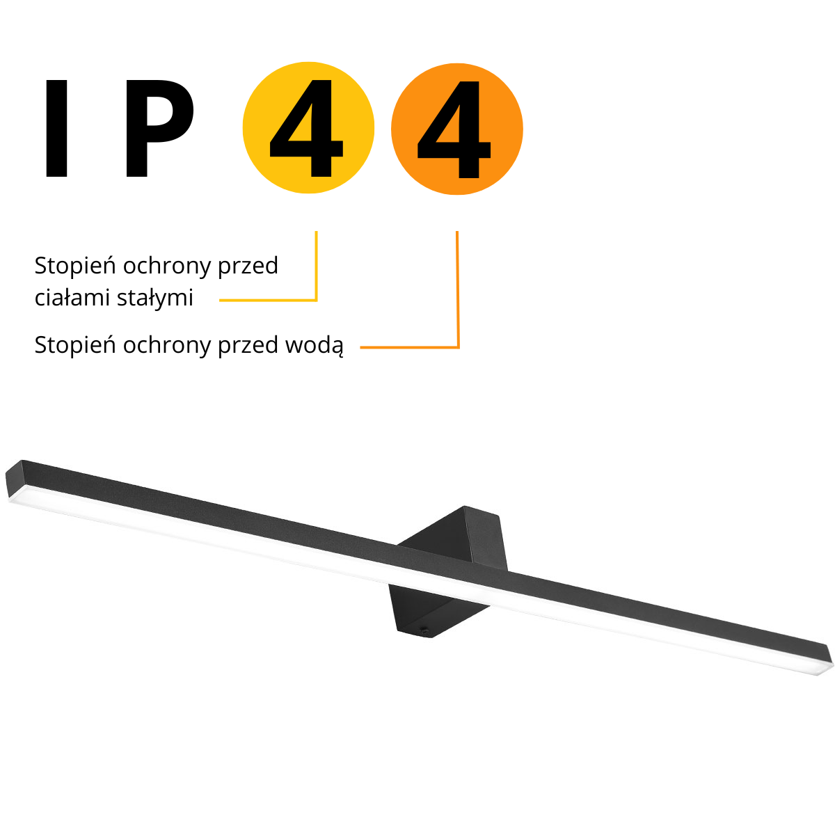 Light Prestige Nevada kinkiet XXL czarny IP44 LP-778/1W XXL BK