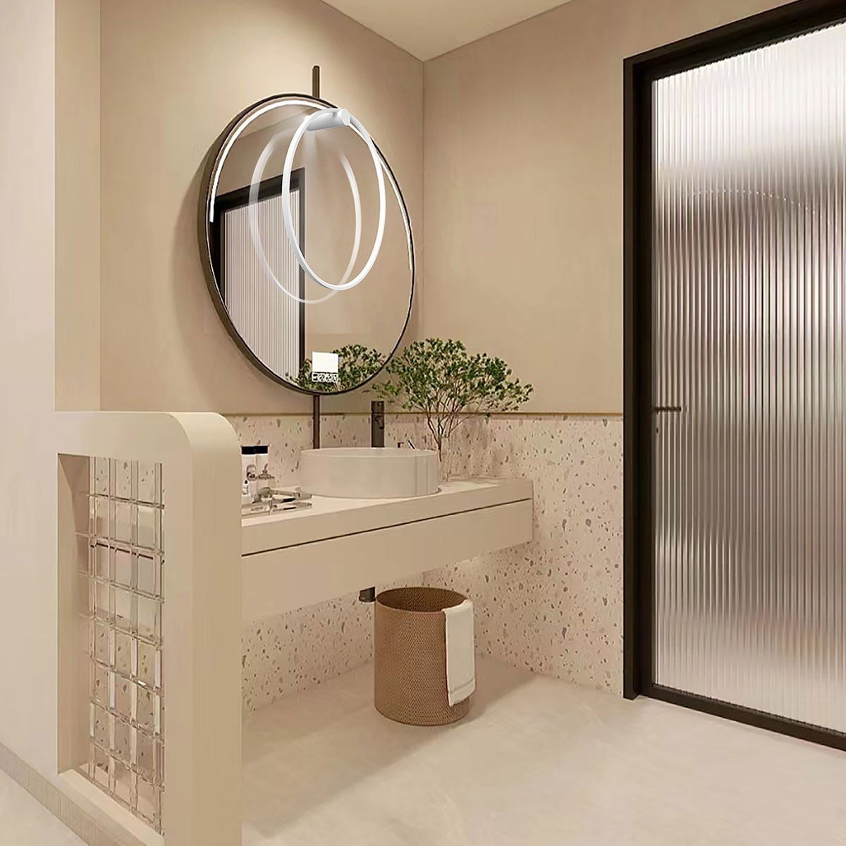 Light Prestige Mirror kinkiet mały biały LP-999/1W S WH