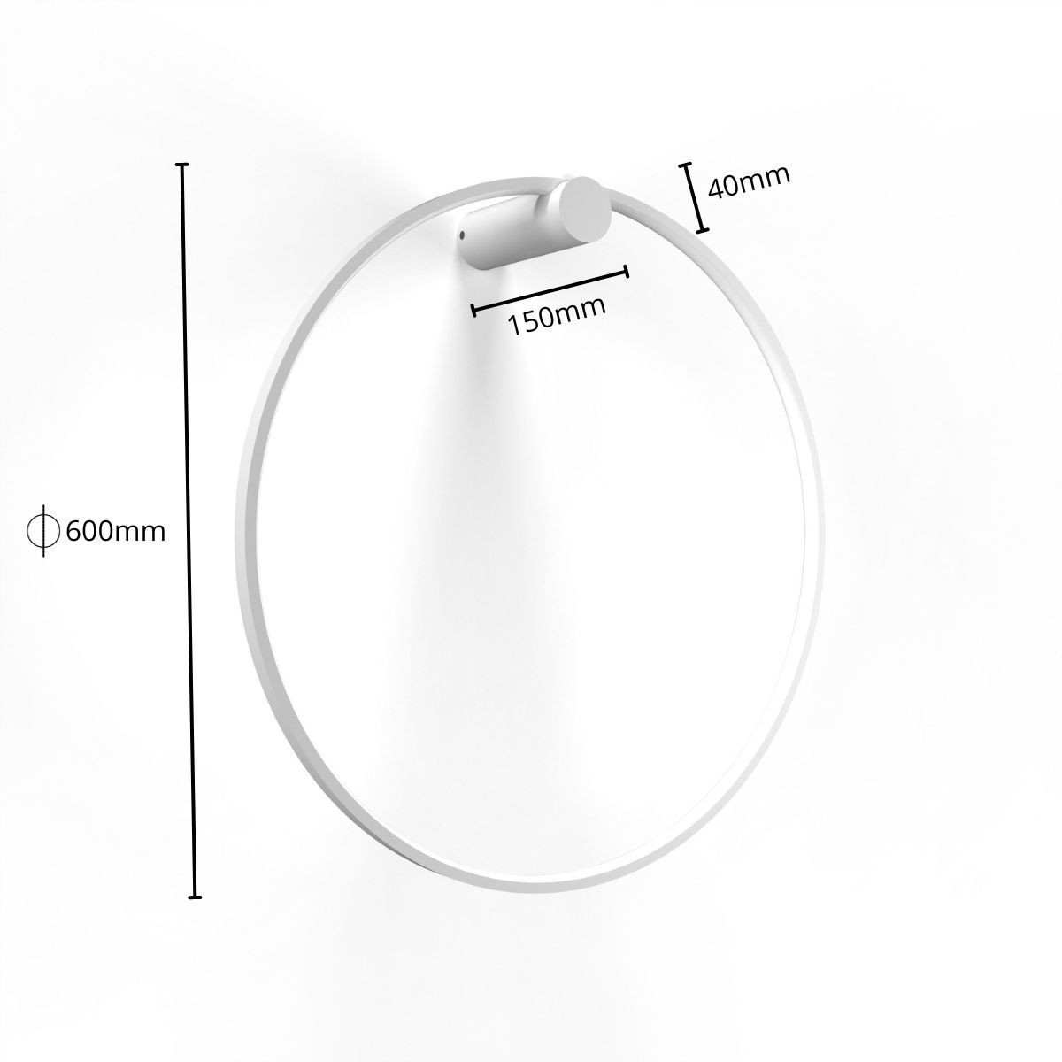 Light Prestige Mirror kinkiet mały biały LP-999/1W S WH