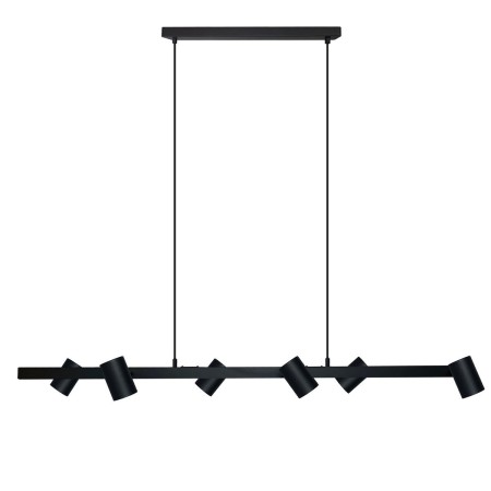 Light Prestige Snow 6 linia wisząca czarna LP-731/6L BK