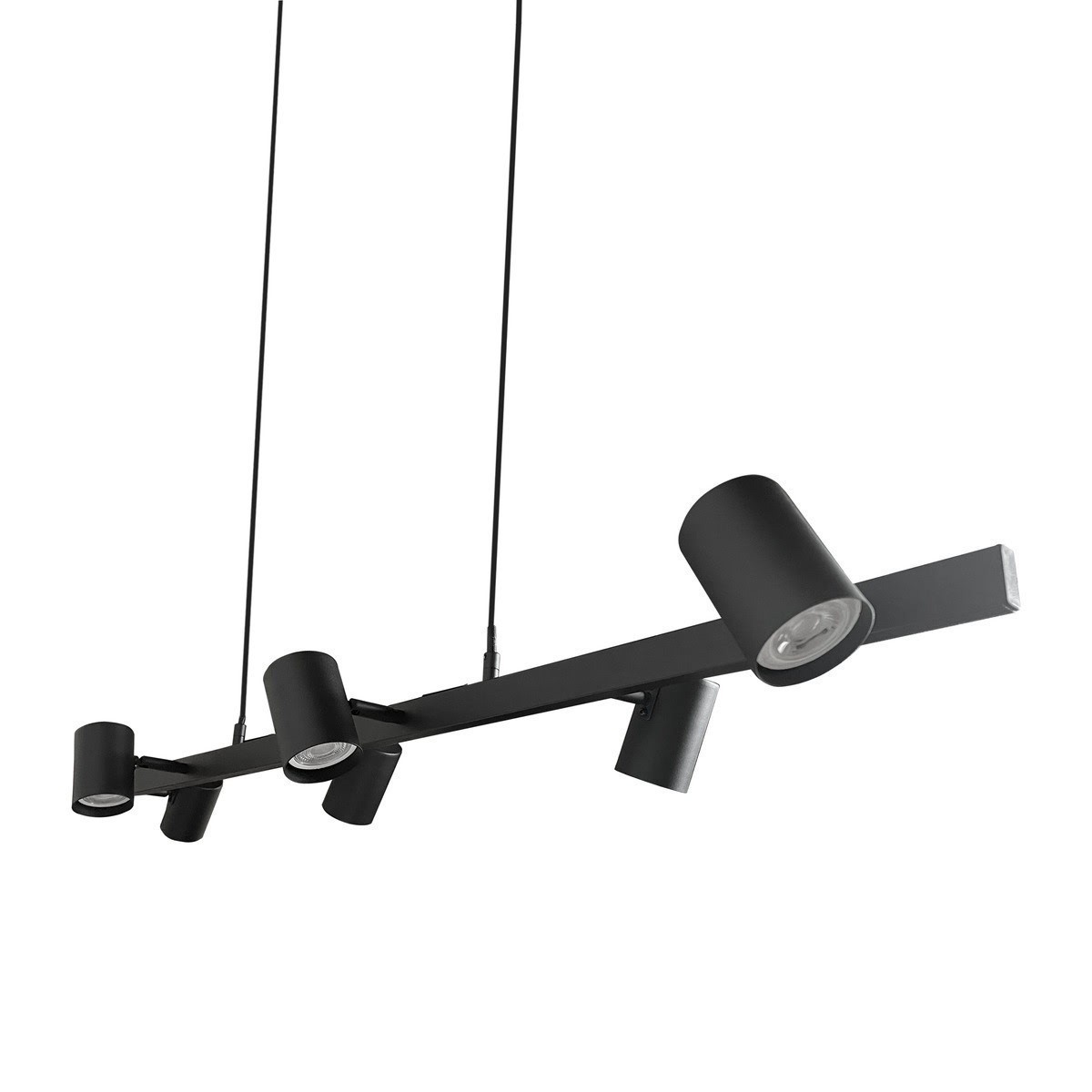 Light Prestige Snow 6 linia wisząca czarna LP-731/6L BK