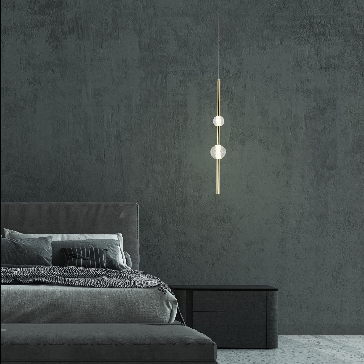 Light Prestige Vaku wisząca złota LP-719/2P GD