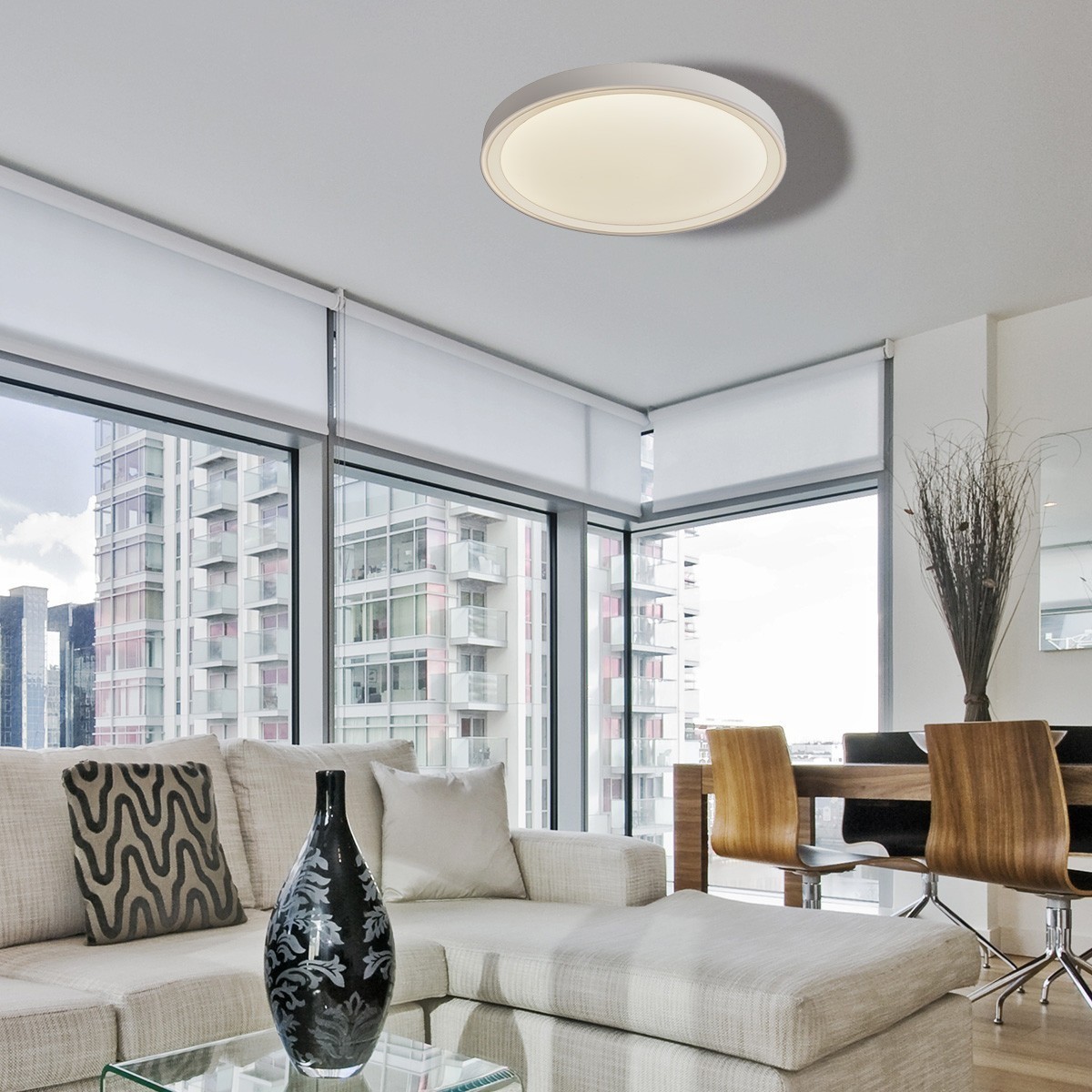 Light Prestige Vegas plafon średni 4000K biały LP-550/1C M 4WH