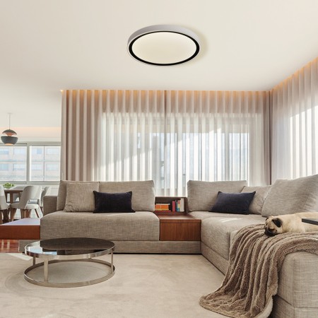 Light Prestige Vegas plafon średni 4000K czarny LP-550/1C M 4BK