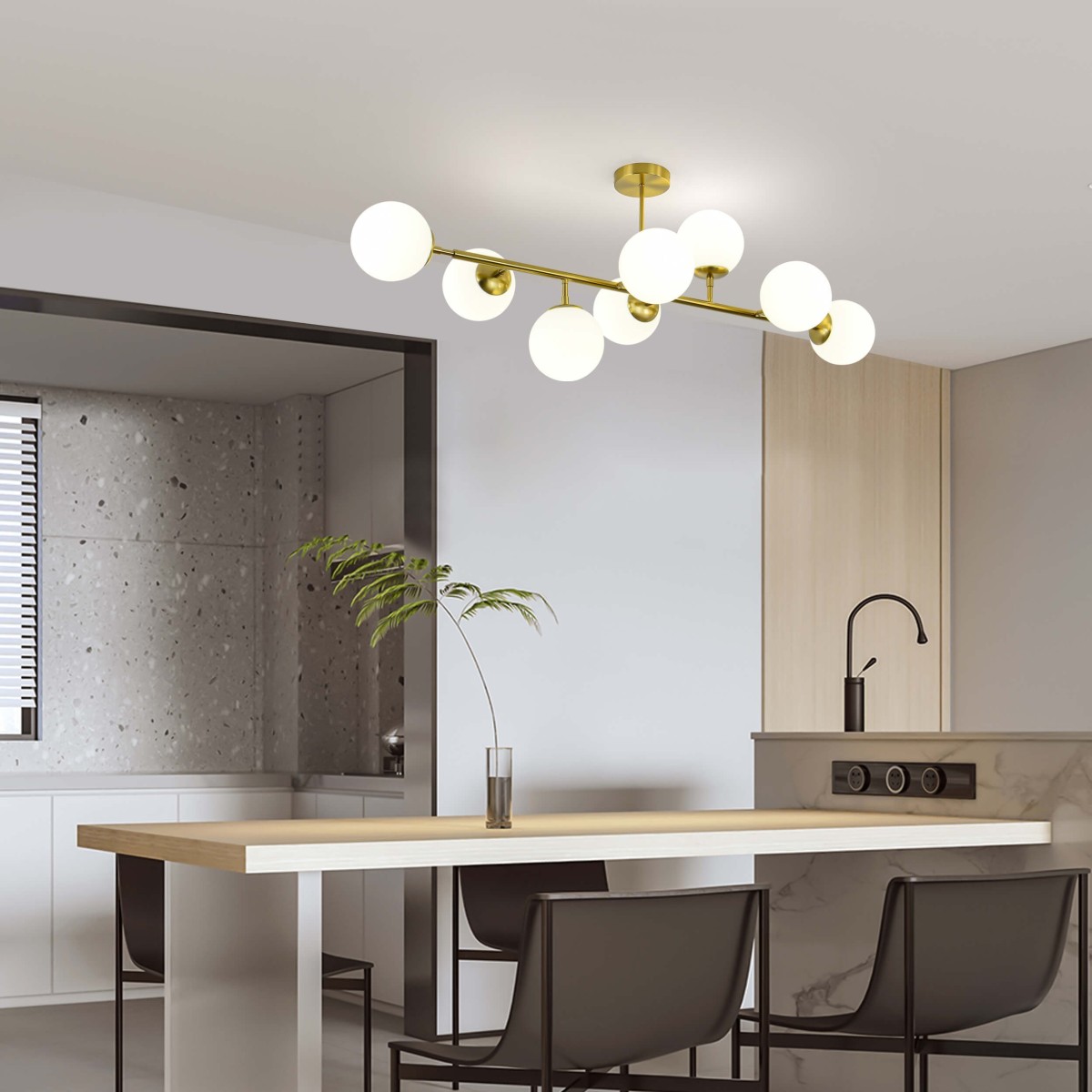 Light Prestige Dorado 8 wisząca złota LP-002/8P